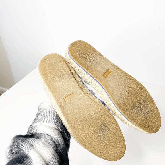 AERIN Marion Espadrilles Women's Mesh Flats blue ombre slip on unlined 8 - Picture 6 of 6